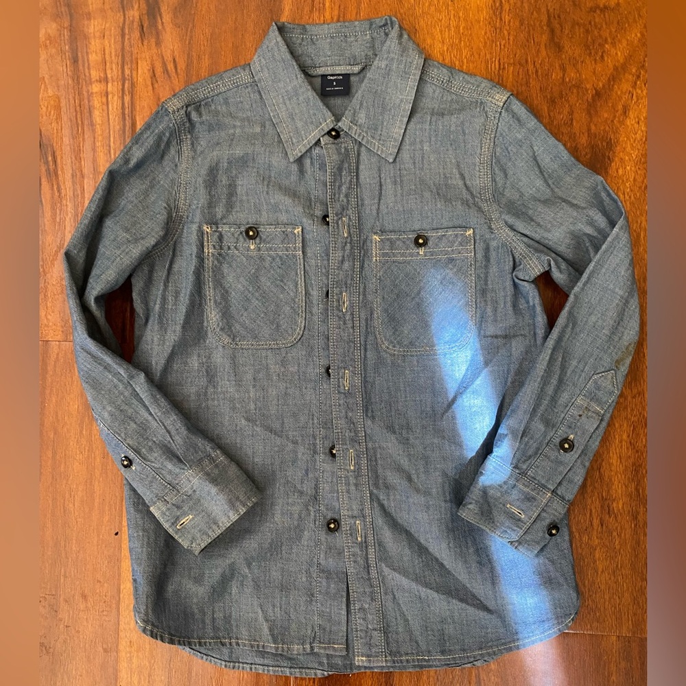 Blue Button Down Shirt for Boys